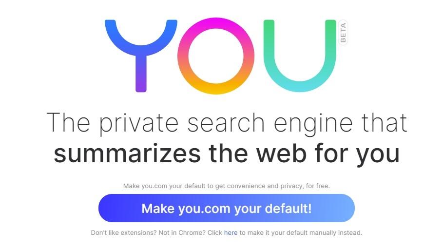 Зустрічайте You.com – цікаву альтернативу Google, яка пропонує новий підхід до пошуку в Інтернеті Зустрічайте You.com – цікаву альтернативу Google, яка пропонує новий підхід до пошуку в Інтернеті