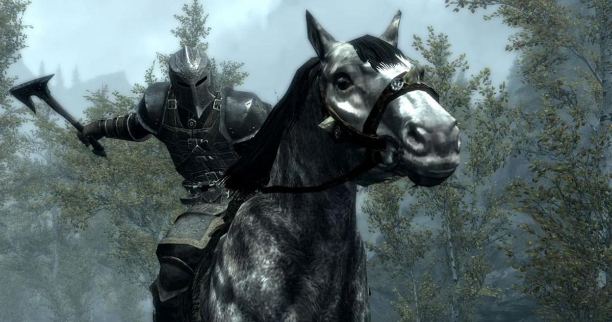 Гравець в Skyrim прокотився на драконі, сидячи верхи на коні / фото Gamezo Гравець в Skyrim прокотився на драконі, сидячи верхи на коні / фото Gamezo