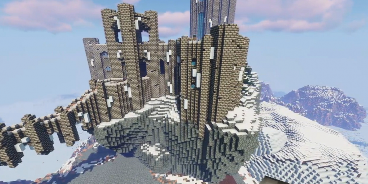 В Minecraft воссоздали культовое здание из Skyrim / фото Reddit