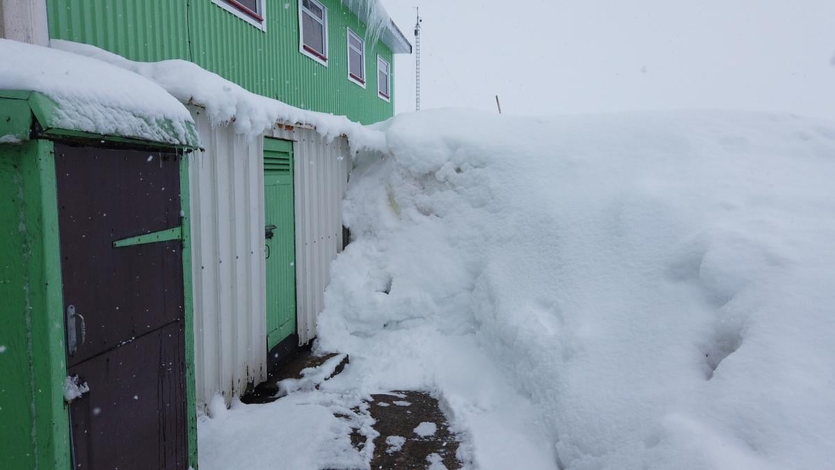 Уровень снега - 2,75 метра / facebook.com/AntarcticCenter