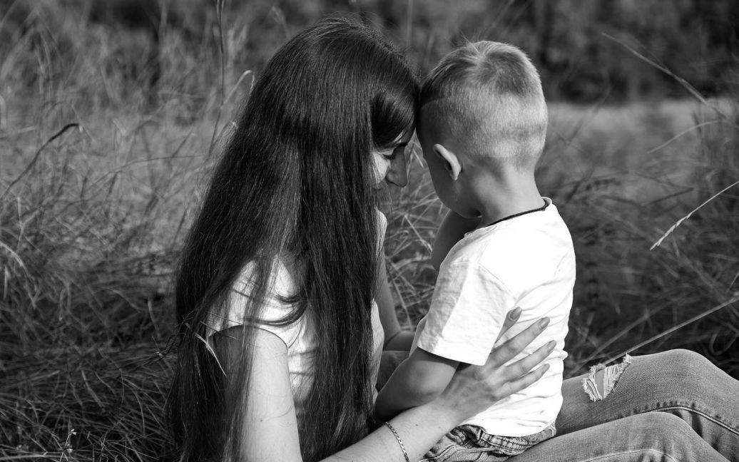 Ekaterina Govorova with her son / photo TSN