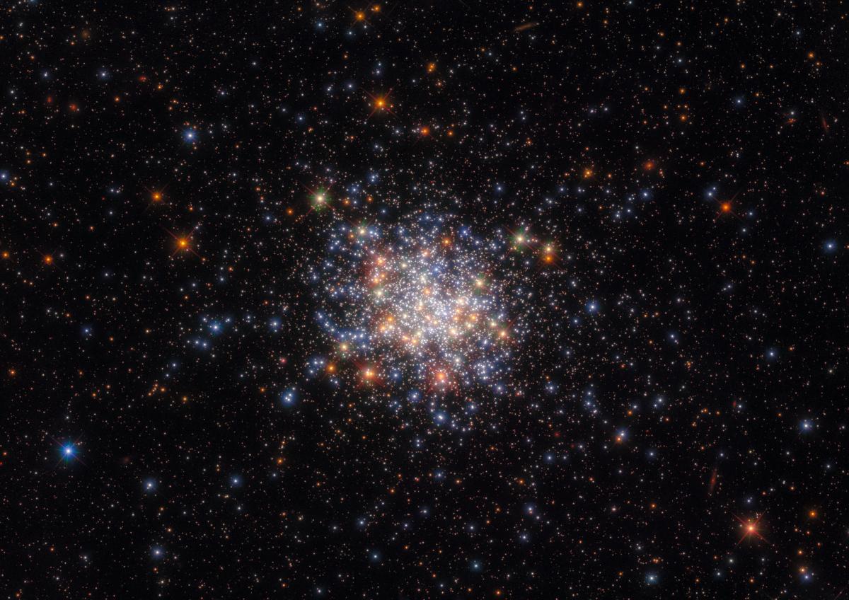 Звездное скопление NGC 1755 находится в созвездии "Золотая рыба" / фото ESA/Hubble & NASA, A. Milone, G. Gilmore Звездное скопление NGC 1755 находится в созвездии "Золотая рыба" / фото ESA/Hubble & NASA, A. Milone, G. Gilmore