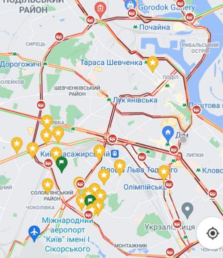 В Києві сьогодні було багато аварій / фото facebook.com/sasko.laps