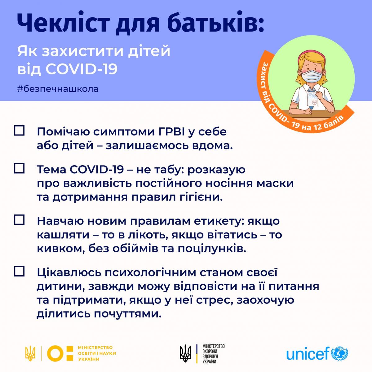 Как уберечь детей от коронавируса / фото facebook.com/UNICEFUkraine