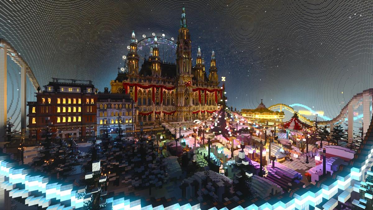 NVIDIA создала в Minecraft невероятно красивый праздничный мир / фото NVIDIA