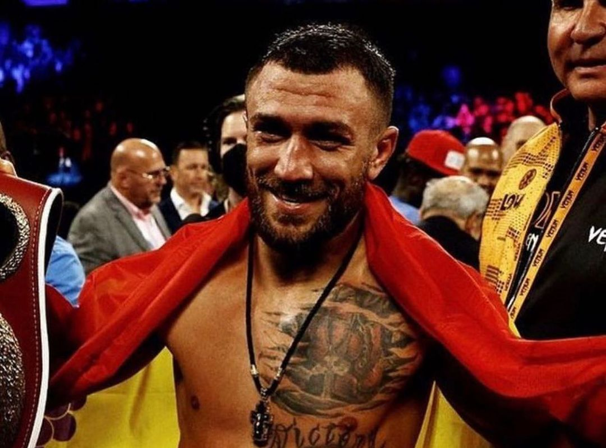 Vasily Lomachenko after the fight with Richard Commey / photo Instagram lomus_official
