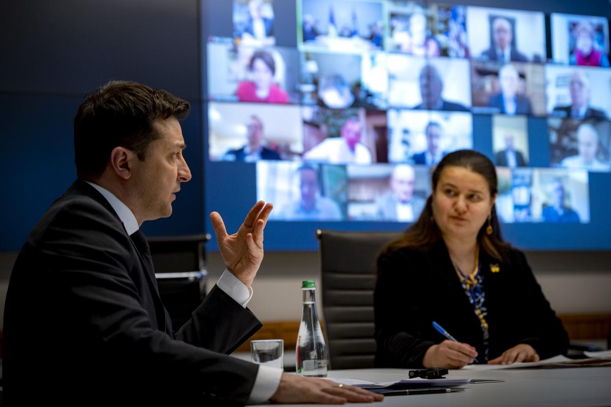 Zelensky held a video meeting with US congressmen / / photo OP