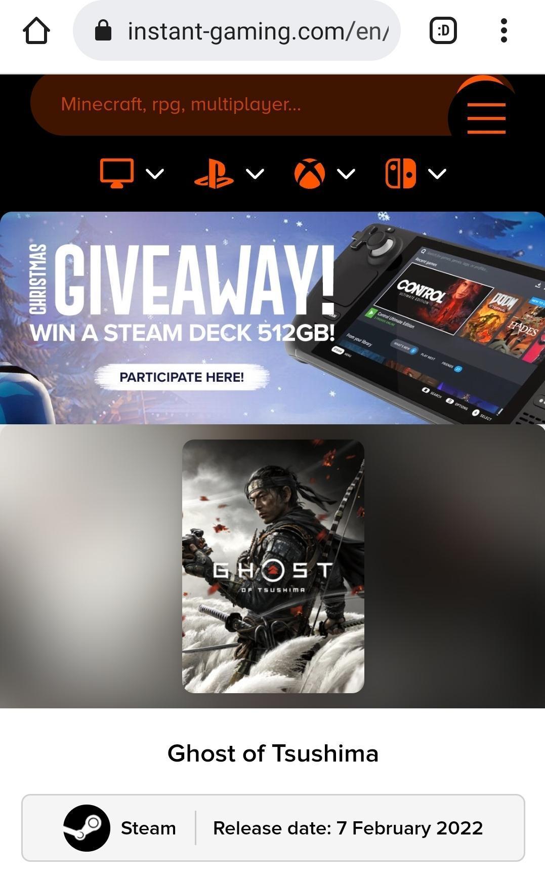 Скриншот с информацией о релизе Ghost of Tsushima на ПК / фото Reddit Скриншот с информацией о релизе Ghost of Tsushima на ПК / фото Reddit