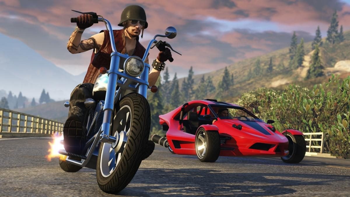 Игрок совершил в GTA Online сумасшедший трюк на мотоцикле с прыжками по  электрическим вышкам — УНИАН