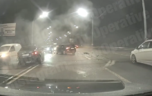 Масштабна ДТП з п'ятьма авто у Києві потрапила на відео