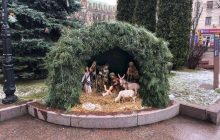 У Кропивницькому посилять охорону вертепу: в перший день з ярмарку вкрали ягня та корову (відео)