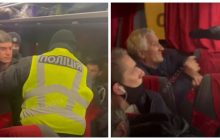 Пассажиров-"антивакцинаторов" силой вывели из автобуса: в сети появилось видео