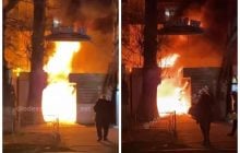В Одессе горят торговые павильоны с пиротехникой, слышны взрывы (видео)