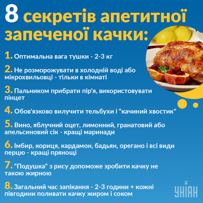 Качка з яблуками купить Киев, доставка еды с ресторана Villavita