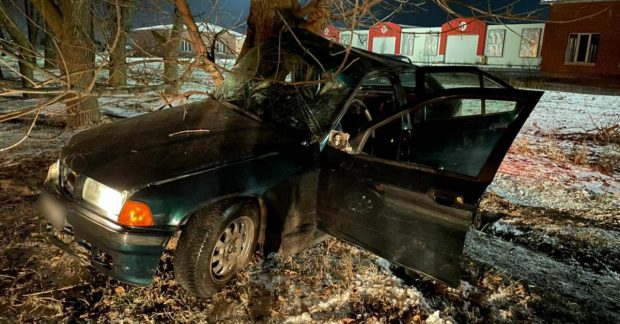 В Одеській області військовослужбовець на BMW вилетів з дороги і врізався в дерево