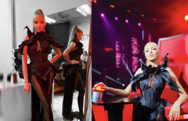 Оля Полякова вразила відвертим вбранням на зйомках шоу "Голос країни" (фото)