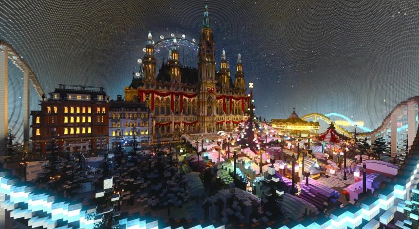Рождественская сказка: NVIDIA создала в Minecraft невероятно красивый праздничный мир
