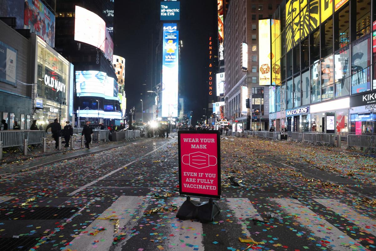 Празднование Нового года в Нью-Йорке / фото: REUTERS