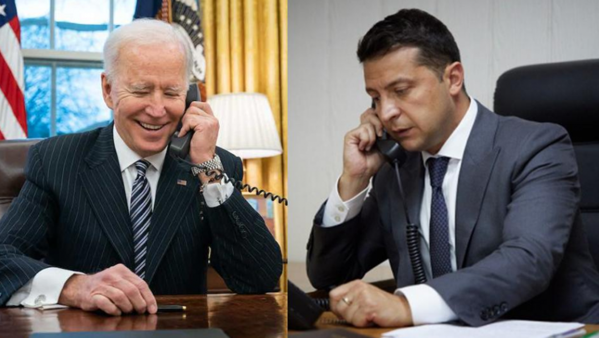 Biden and Zelensky spoke on the phone / photo: REUTERS, President's Office