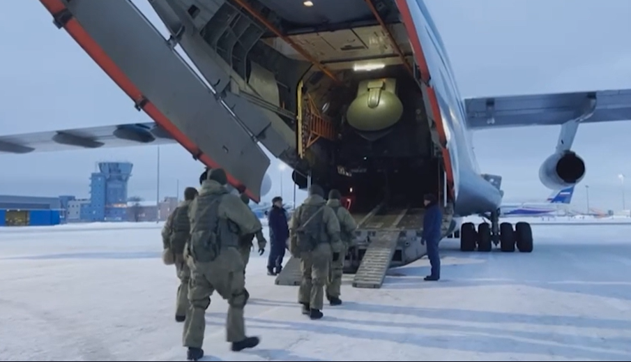 В Казахстан прибывают "миротворцы" ОДКБ \ скриншот с видео
