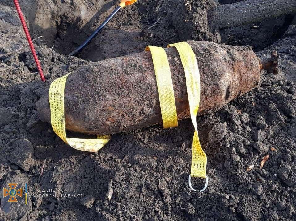 Бомбу знайшли у саду / фото ДСНС