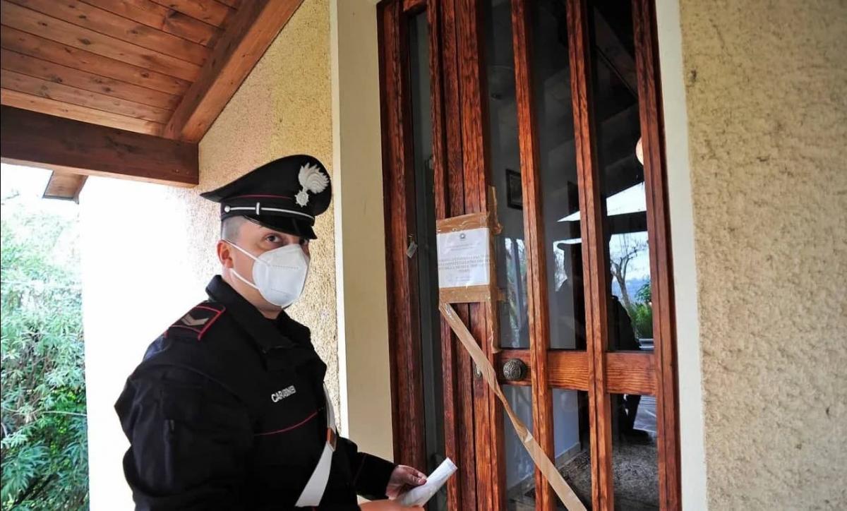 The house was sealed by investigators / photo ilrestodelcarlino.it