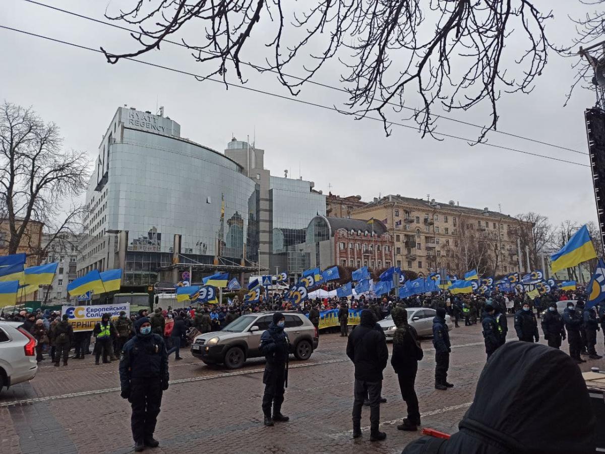Мітинг біля Печерського районного суду / фото УНІАН, Антоніна Доломанжі