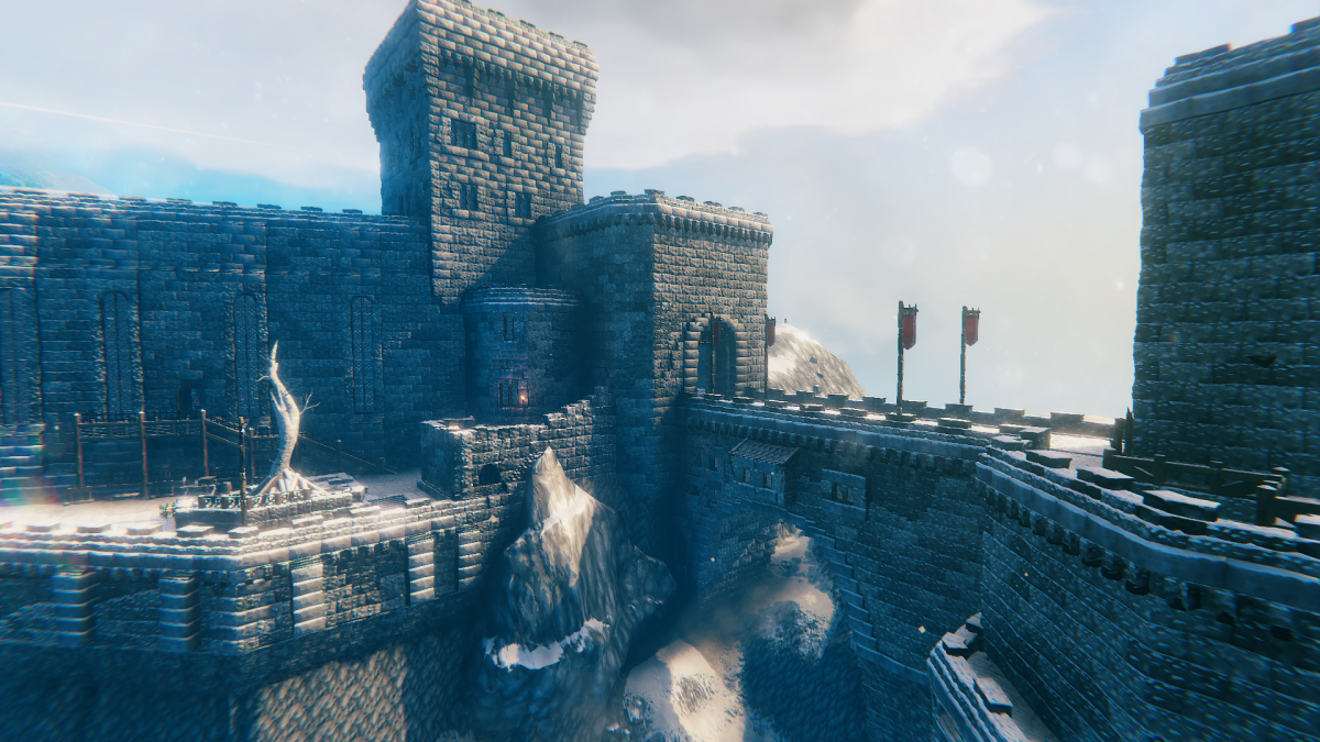 В Valheim построили знаменитую крепость Каэр Трольде из «Ведьмака 3» / фото Reddit