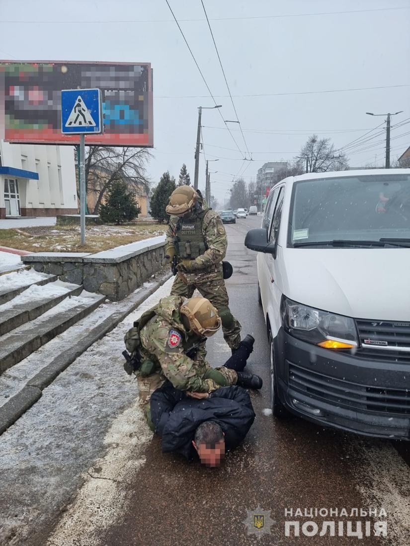 Чоловіка затримали у Житомирі / фото Нацполіція Житомирської області
