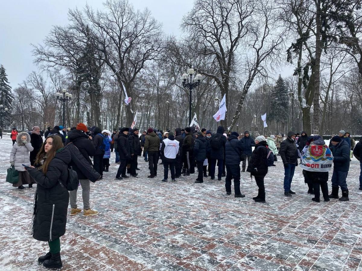 ФОПы протестуют под Радой / фото УНИАН, Дмитрий Хилюк
