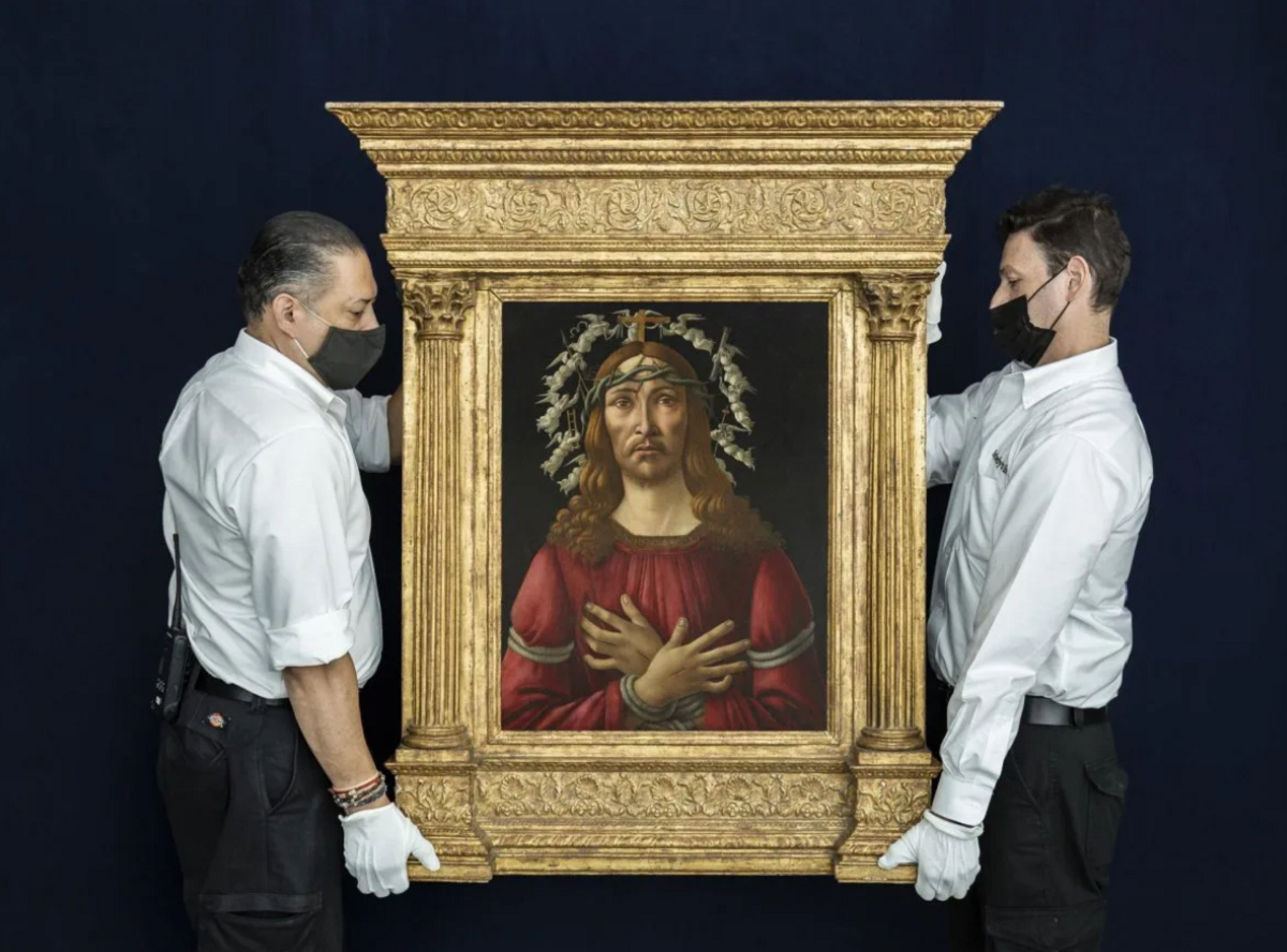 Картина Сандро Боттічеллі "Чоловік скорбот" написана приблизно в 1500 році / фото Sotheby's