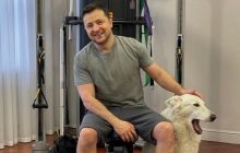 "Гантели стоят, Петя спит": Зеленский показал свою первую тренировку в 2022-м