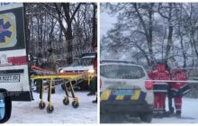 Под Киевом водитель жестко проучил автовора: его забрала "скорая" (видео)