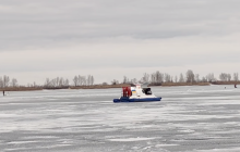 Подводный дрон разыскал на дне Днепра подо льдом тело погибшего мужчины (видео)
