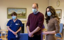 Кейт Миддлтон и принц Уильям встретились со щенком-терапевтом (фото, видео)