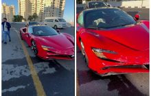 Український турист розбив у Дубаї орендований суперкар Ferrari за мільйон доларів (відео)