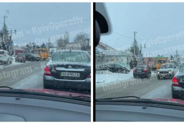 Порядку тут не буде ніколи: у мережі показали на відео масове порушення ПДР під Києвом