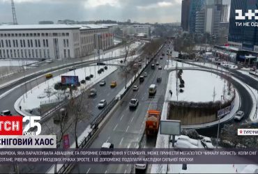 В турецком мегаполисе выпало 15 сантиметров снега