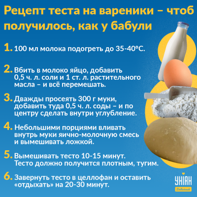 Заварное тесто для вареников - пошаговый рецепт - 2D-Recept