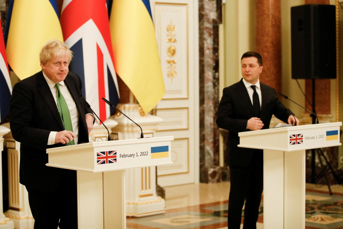 Собраны главные заявления Бориса Джонсона и Владимира Зеленского, сделанные в Киеве / фото REUTERS Собраны главные заявления Бориса Джонсона и Владимира Зеленского, сделанные в Киеве / фото REUTERS