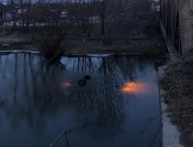На Львовщине ВАЗ упал с моста в реку, погиб водитель / фото lv.npu.gov.ua