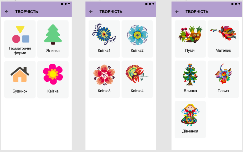 Приложение Digital Inclusion содержит тематические карточки, отсортированные по группам / фото предоставлены Huawei Украина