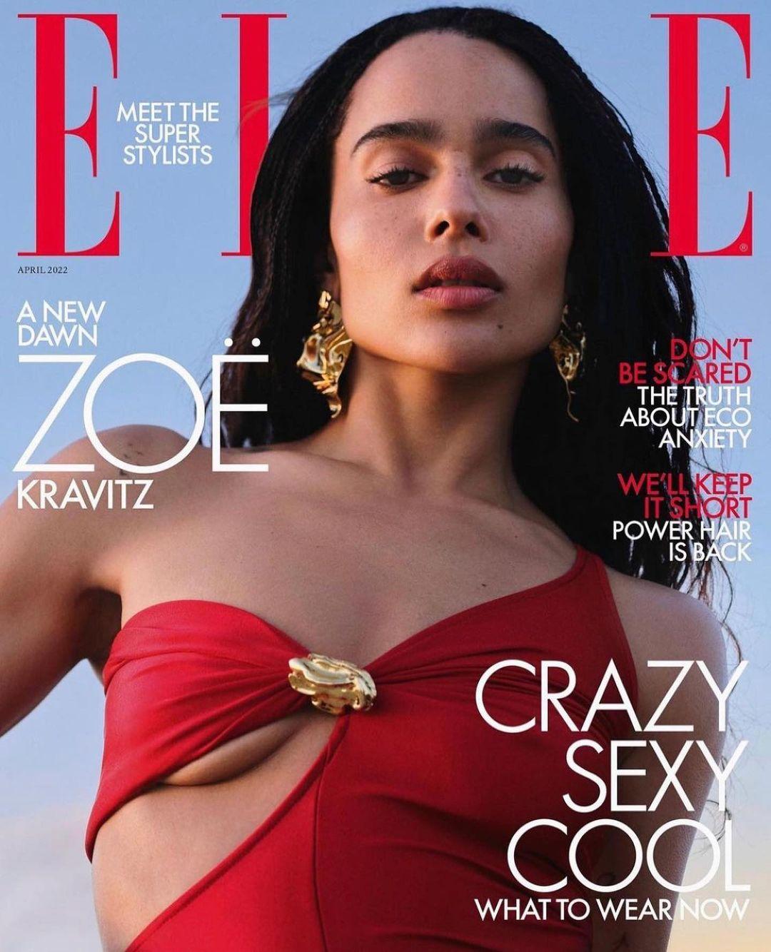 Зои Кравиц на обложке журнала Elle / Фото - Зои Кравиц, instagram.com Зои Кравиц на обложке журнала Elle / Фото - Зои Кравиц, instagram.com