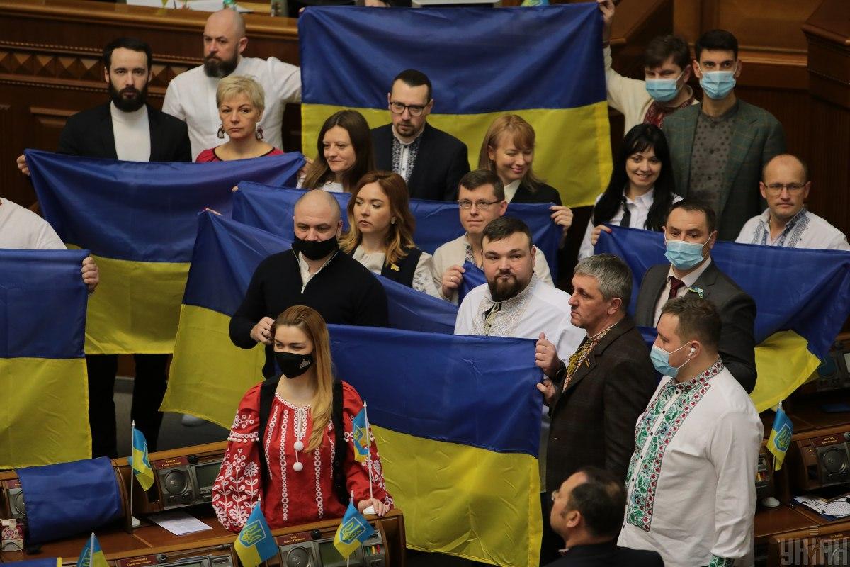 Рада отметила День единения / фото УНИАН, Денис Прядко Рада отметила День единения / фото УНИАН, Денис Прядко