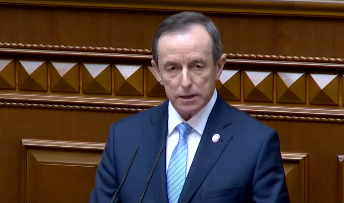 Маршалок польського Сенату виступав українською з трибуни Ради / скріншот Маршалок польського Сенату виступав українською з трибуни Ради / скріншот