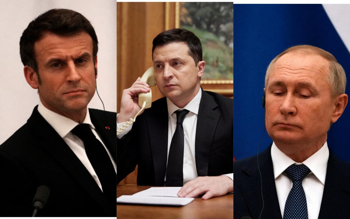 Макрон сам любит говорить с Путиным и других склоняет к этому / коллаж УНИАН Макрон сам любит говорить с Путиным и других склоняет к этому / коллаж УНИАН