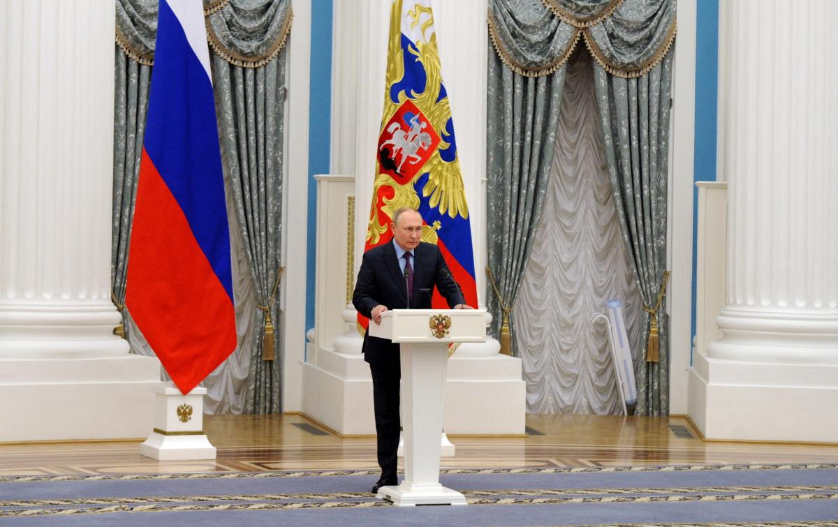 Владимир Путин прокомментировал ход войны России против Украины / фото REUTERS Владимир Путин прокомментировал ход войны России против Украины / фото REUTERS