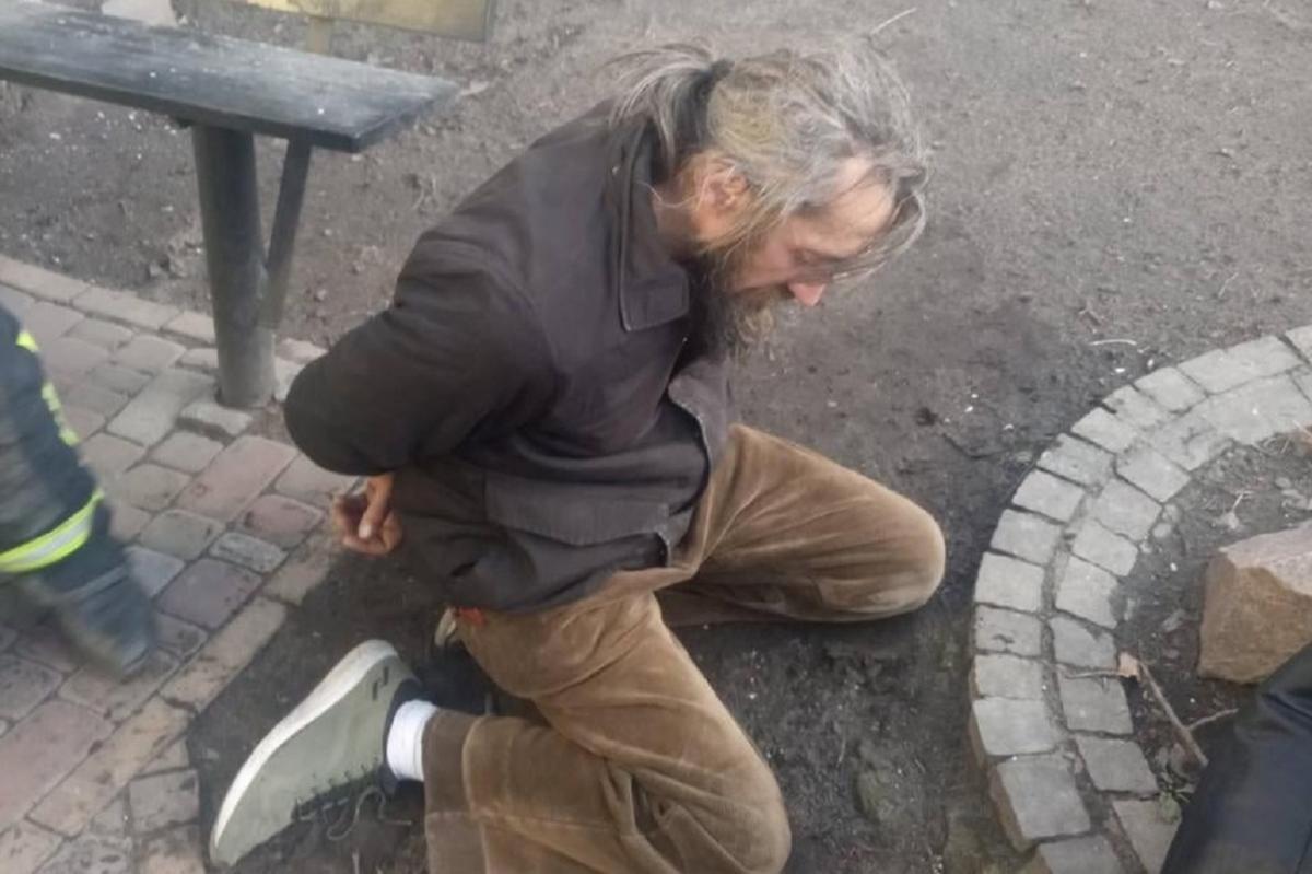 В столиці затримали чергового російського диверсанта / фото ДСНС В столиці затримали чергового російського диверсанта / фото ДСНС