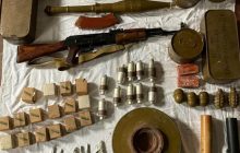 Гранати і вибухівка: в будинку бойовика на Донеччині виявили схрон зброї (фото)