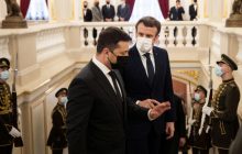 В Киеве состоялся брифинг по итогам встречи Зеленского и Макрона (видео)